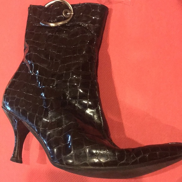 Stuart Weitzman black patent booties, used. - Picture 11 of 11